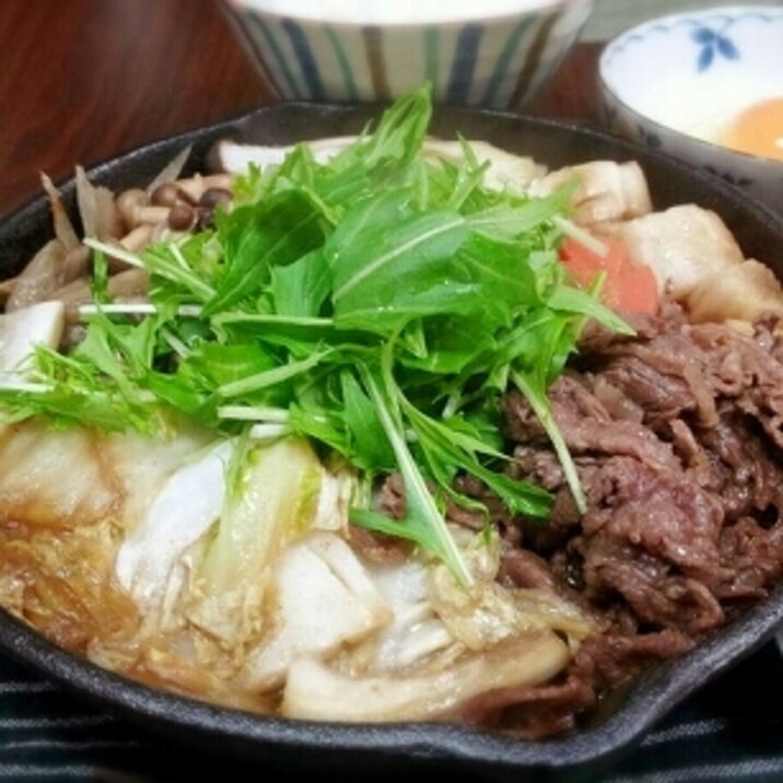 スキレットで手軽にアツアツすき焼き レシピ 作り方 By まさむね55 楽天レシピ スキレットで手軽にアツアツすき焼き レシピ 作り方 By まさむね55 楽天レシピ
